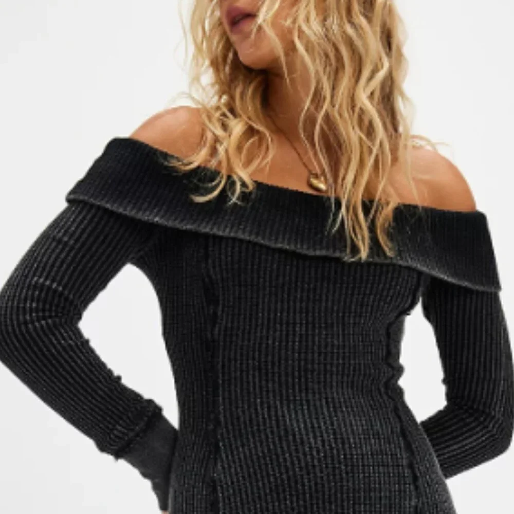 NEW Free People Monty COTTON Thermal Midi Dress  $148 RETAIL   268 3T4